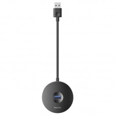 Переходник HUB Baseus Round Box USB to USB 3.0 + 3USB 2.0 (CAHUB-F)  Черный - 00000031221_2