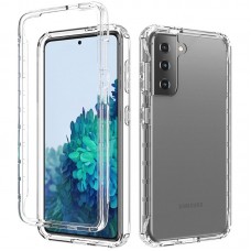 Чехол TPU+PC Full Body с защитой 360 для Samsung Galaxy S21  Прозрачный (00000047505_1)