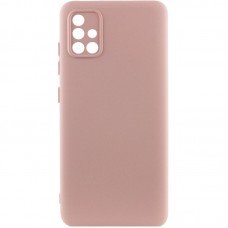 Чехол TPU GETMAN Liquid Silk Full Camera для Samsung Galaxy A51  Розовый / Pink Sand - 00000073792_8