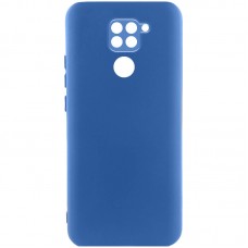 Чехол TPU GETMAN Liquid Silk Full Camera для Xiaomi Redmi Note 9 / Redmi 10X  Синий / Navy Blue - 00000073806_12