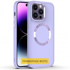 TPU чехол Bonbon Metal Style with MagSafe для Apple iPhone 16 Pro (6.3")  Сиреневый / Dasheen - 00000074339_9