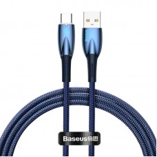 Дата кабель Baseus Glimmer Series Fast Charging Data Cable USB to Type-C 100W 2m (CADH00050)  Blue - 00000074708_2