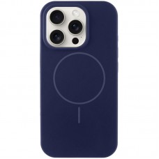Чохол Silicone Case Full Protective (AA) NO LOGO with MagSafe для Apple iPhone 16 Pro Max (6.9")  Темно-синій / Midnight blue - 00000076460_27