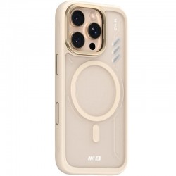 TPU+PC чохол Blueo Frosted Heat Dissipation Stand with MagSafe для Apple iPhone 16 Pro (6.3")  Золотий / Gold - 00000086656_2