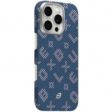 TPU+PC чохол Blueo Gilded Tactile Woven with MagSafe для Apple iPhone 16 Pro Max (6.9")  Blue - 00000085975_1