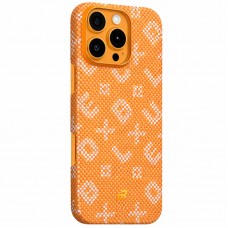 TPU+PC чохол Blueo Gilded Tactile Woven with MagSafe для Apple iPhone 16 Pro Max (6.9")  Orange - 00000085975_2