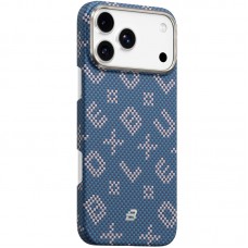 TPU+PC чохол Blueo Gilded Tactile Woven with MagSafe для Apple iPhone 17 Pro (6.3")  Blue - 00000085976_1
