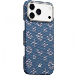 TPU+PC чохол Blueo Gilded Tactile Woven with MagSafe для Apple iPhone 17 Pro (6.3")  Blue - 00000085976_1