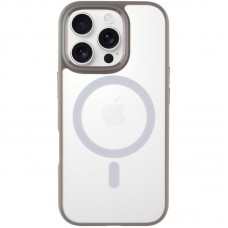 TPU+PC чохол Blueo Skin Friendly Frosted with MagSafe для Apple iPhone 16 Pro (6.3")  Сірий - 00000073496_1