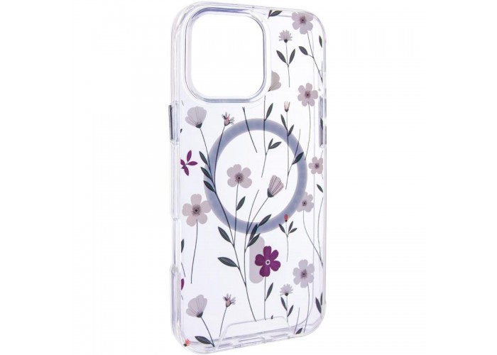 TPU+PC чохол Clear Garden with MagSafe для Apple iPhone 16 (6.1