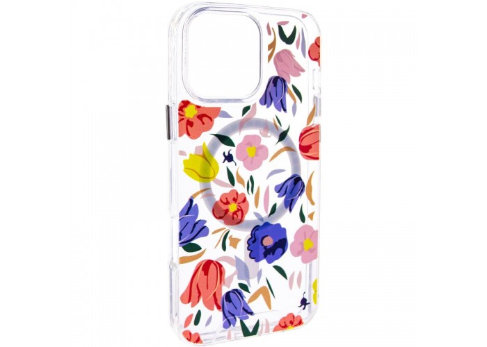 TPU+PC чохол Clear Garden with MagSafe для Apple iPhone 16 Pro (6.3