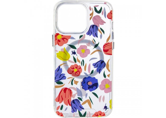 TPU+PC чохол Clear Garden with MagSafe для Apple iPhone 16 Pro (6.3