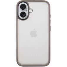 TPU+PC чохол Metal Buttons для Apple iPhone 16 (6.1")  Сірий - 00000073088_4