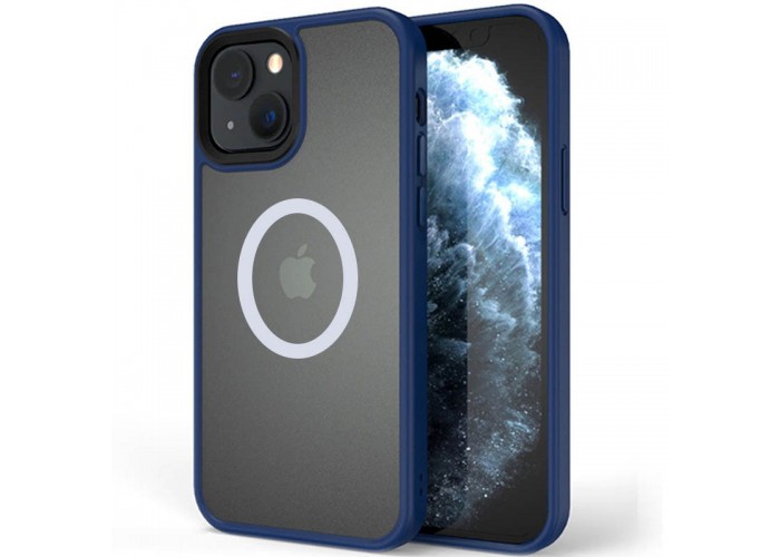 TPU+PC чохол Metal Buttons with Magnetic Fit для Apple iPhone 13 / 14 (6.1