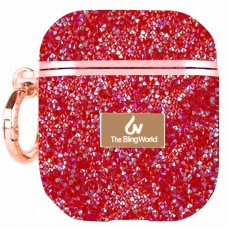 TPU чохол Bling World Rock Diamond для навушників AirPods 1/2  Червоний - 00000057525_6