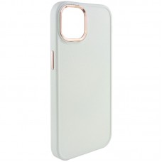 TPU чохол Bonbon Metal Style для Apple iPhone 14 (6.1")  Білий / White - 00000057124_1