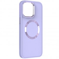 TPU чохол Bonbon Metal Style with MagSafe для Apple iPhone 15 (6.1")  Бузковий / Dasheen - 00000069524_9