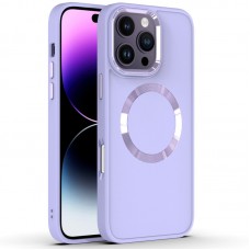 TPU чохол Bonbon Metal Style with MagSafe для Apple iPhone 16 Pro Max (6.9")  Бузковий / Dasheen - 00000074340_9