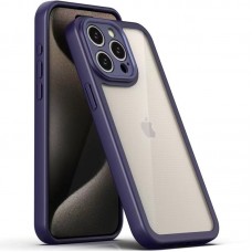 TPU чохол Transparent + Colour 1,5mm для Apple iPhone 12 Pro Max (6.7")  Purple - 00000070565_4