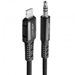 Аудіо кабель Aux Acefast C1-06 (Lightning to AUX 3.5mm) (1m)  Black - 00000065920_1