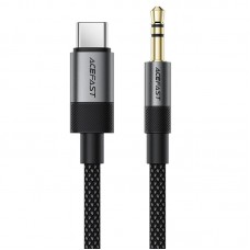 Аудіо кабель Aux Acefast J11 (Type-C to AUX 3.5mm plug) (1m)  Black - 00000085434_1