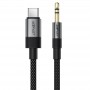 Аудіо кабель Aux Acefast J11 (Type-C to AUX 3.5mm plug) (1m)