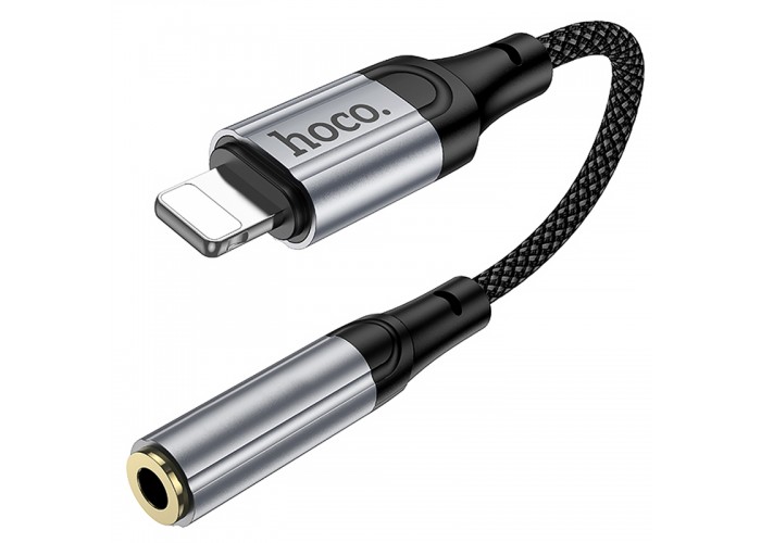 Аудіо кабель Aux Hoco LS36A Fresh 3.5mm to Lightning (0.12m)