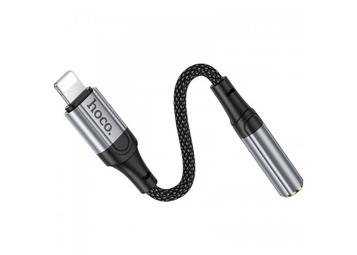 Аудіо кабель Aux Hoco LS36A Fresh 3.5mm to Lightning (0.12m)