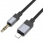 Аудіо кабель Aux Hoco UPA32A Clever digital (Lightning to AUX 3.5mm) (1m)