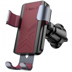 Автодержатель Hoco H70 Gamble gravity (air outlet)  Black / Red - 00000079620_2