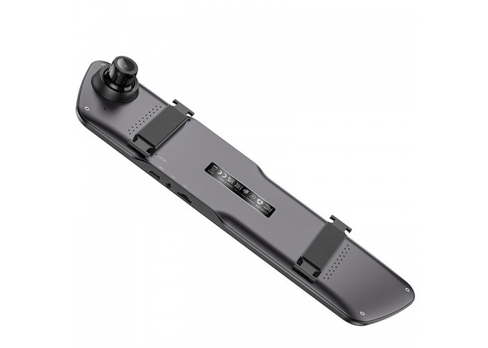 Автомобільний регистратор дзеркало Hoco DV4 Dual-Channel Driving Recorder 1080p+720p 4.5
