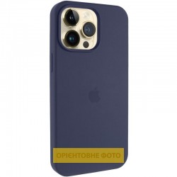 Чохол Silicone Case (AA) Logo with MagSafe для Apple iPhone 16 (6.1")  Темно-синій / Midnight blue - 00000080644_13