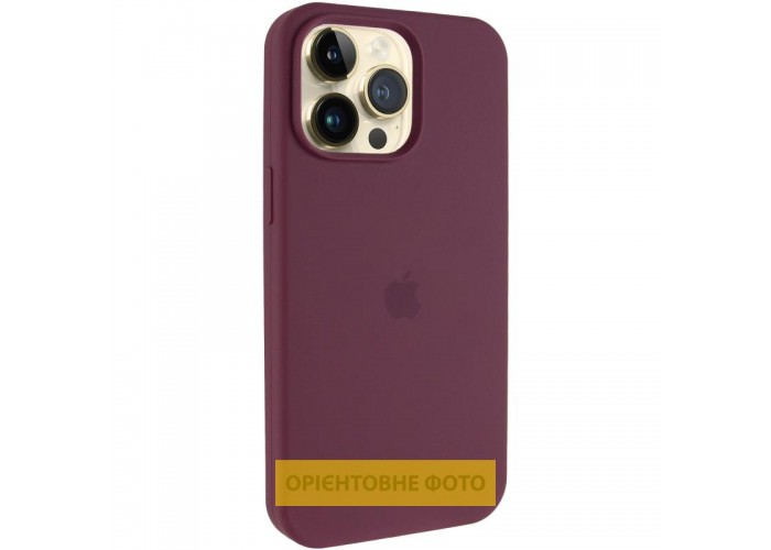 Чохол Silicone Case (AA) Logo with MagSafe для Apple iPhone 16 (6.1