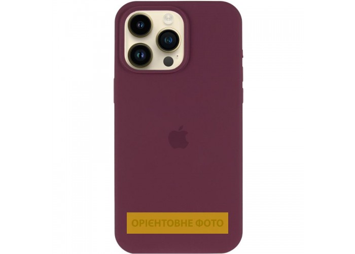Чохол Silicone Case (AA) Logo with MagSafe для Apple iPhone 16 (6.1