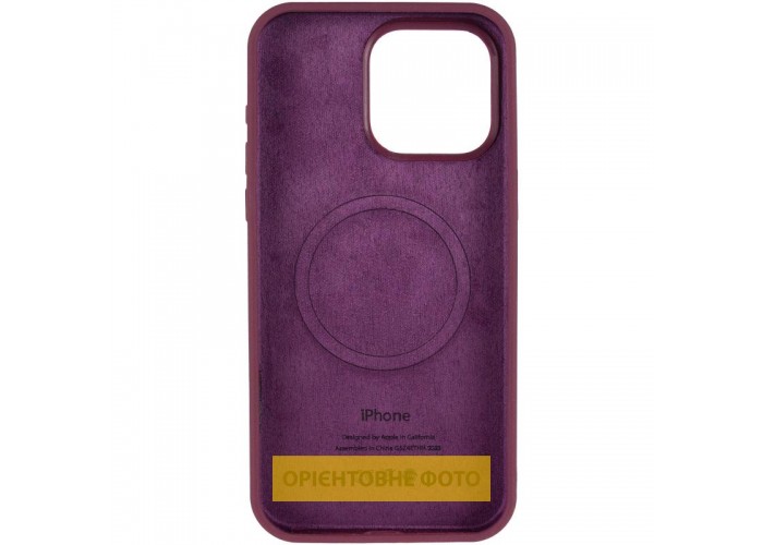 Чохол Silicone Case (AA) Logo with MagSafe для Apple iPhone 16 (6.1