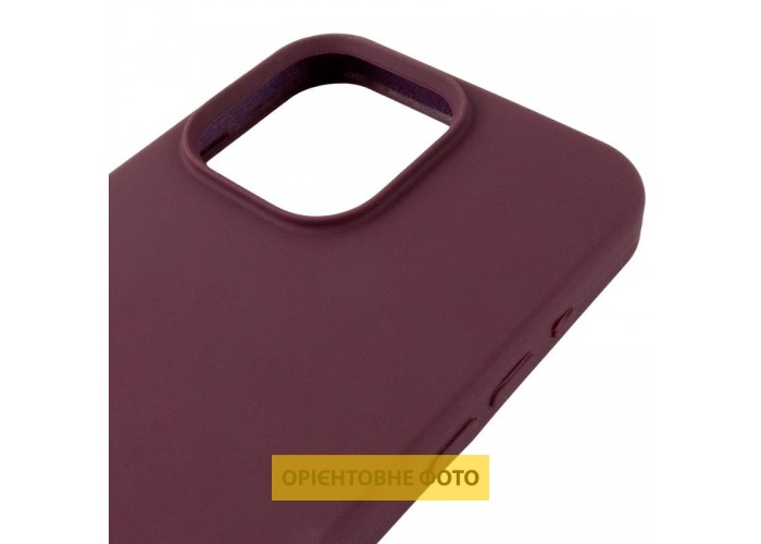 Чохол Silicone Case (AA) Logo with MagSafe для Apple iPhone 16 (6.1