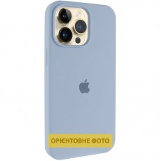 Чохол Silicone Case (AA) Logo with MagSafe для Apple iPhone 16 (6.1")  Блакитний / Lilac Blue - 00000080644_4