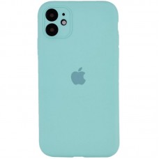 Чохол Silicone Case Full Camera Protective (AA) для Apple iPhone 12 (6.1")  Бірюзовий / Marine Green - 00000042250_24