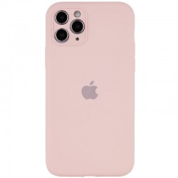Чохол Silicone Case Full Camera Protective (AA) для Apple iPhone 12 Pro (6.1")  Рожевий / Chalk Pink - 00000042251_33