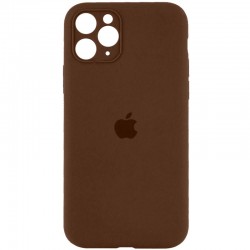 Чохол Silicone Case Full Camera Protective (AA) для Apple iPhone 12 Pro (6.1")  Коричневий / Brown - 00000042251_53