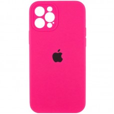 Чохол Silicone Case Full Camera Protective (AA) для Apple iPhone 12 Pro Max (6.7")  Рожевий / Barbie pink - 00000042253_22