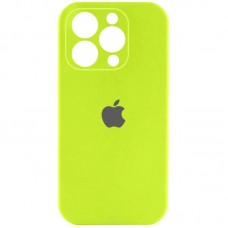 Чохол Silicone Case Full Camera Protective (AA) для Apple iPhone 13 Pro (6.1")  Кислотно-зелений / Acid Green - 00000050656_56