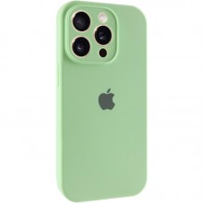 Чохол Silicone Case Full Camera Protective (AA) для Apple iPhone 15 Pro (6.1")  Зелений / Pistachio - 00000066392_11