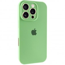 Чохол Silicone Case Full Camera Protective (AA) для Apple iPhone 16 Pro Max (6.9")  М'ятний / Mint - 00000074283_14
