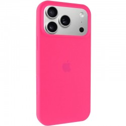 Чохол Silicone Case Full Protective (AA) для Apple iPhone 17 Pro (6.3")  Рожевий / Barbie pink - 00000081610_28