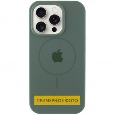 Чохол Silicone Case Full Protective (AA) with MagSafe для Apple iPhone 16 (6.1")  Зелений / Pine green - 00000076438_10