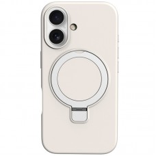 Чохол Silicone Case Full Protective NO LOGO with Ring для Apple iPhone 16 Plus (6.7")  White - 00000078487_8