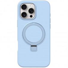 Чохол Silicone Case Full Protective NO LOGO with Ring для Apple iPhone 16 Pro (6.3")  Blue - 00000078488_2