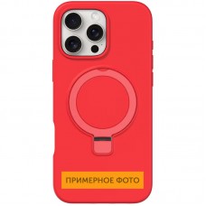 Чохол Silicone Case Full Protective NO LOGO with Ring для Apple iPhone 16e (6.1")  Red - 00000078490_7