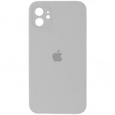 Чохол Silicone Case Square Full Camera Protective (AA) для Apple iPhone 11 (6.1")  Сірий / Light Grey - 00000040234_48